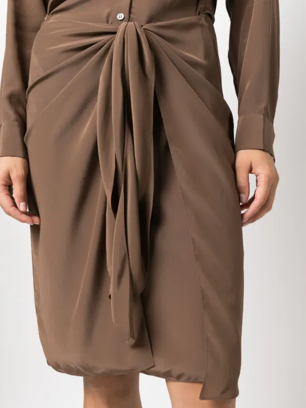 Theory draped outlet silk maxi dress