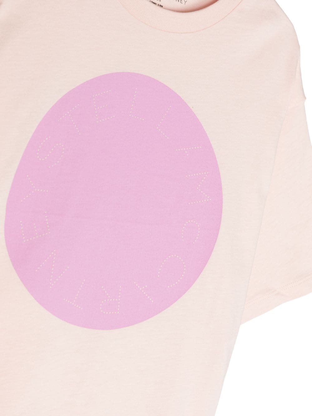 Shop Stella Mccartney Graphic-print Cotton T-shirt In Pink