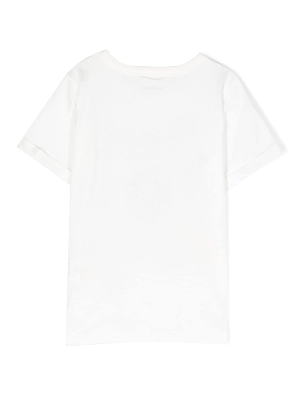Stella McCartney Kids graphic-print cotton T-shirt - Wit