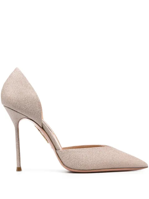 Aquazzura Uptown 105mm leather pumps