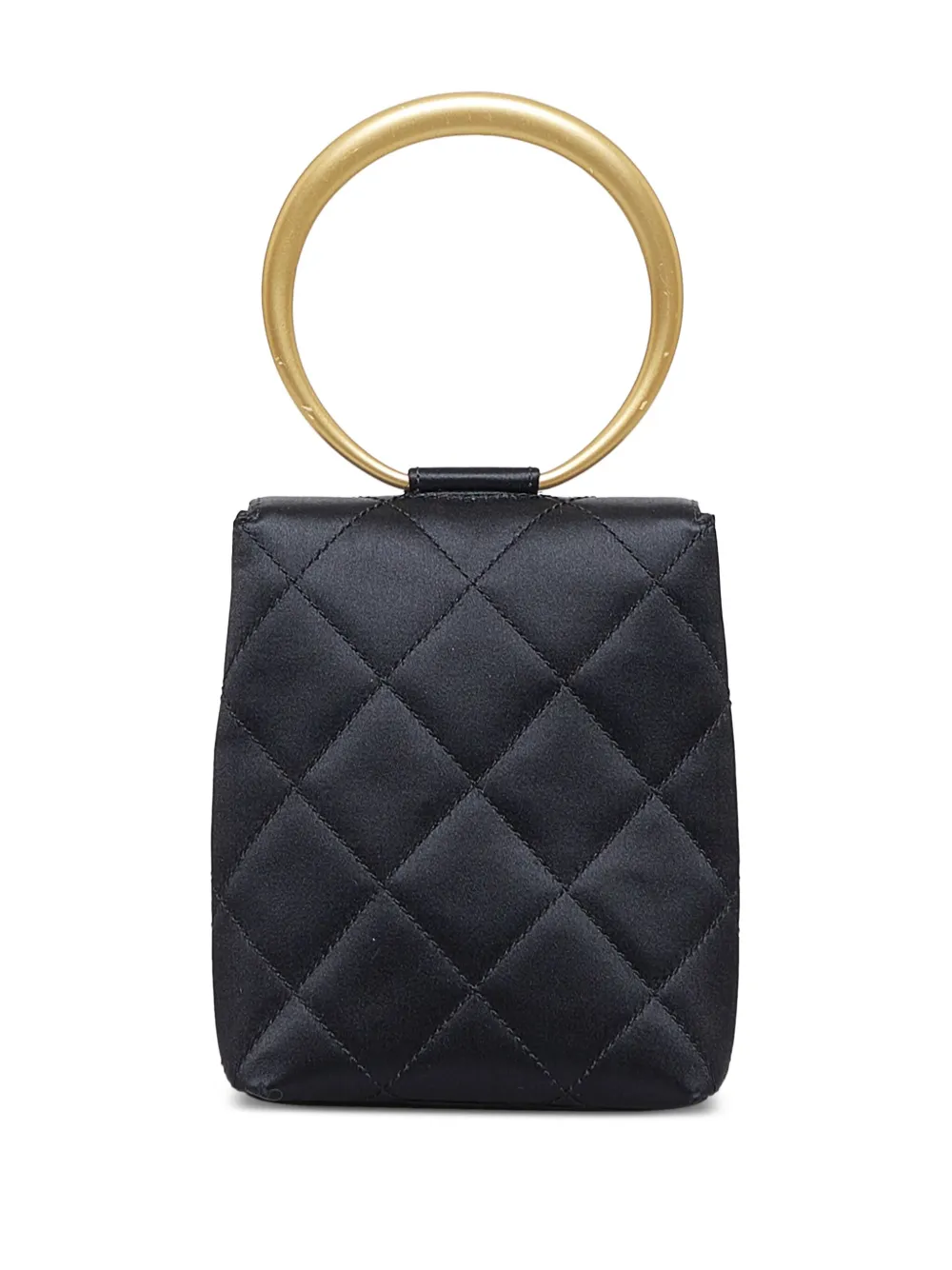 CHANEL Pre-Owned 2000-2002 CC matelassé bracelet bag - Zwart