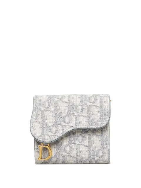 Christian Dior pre-owned Oblique Saddle Lotus wallet