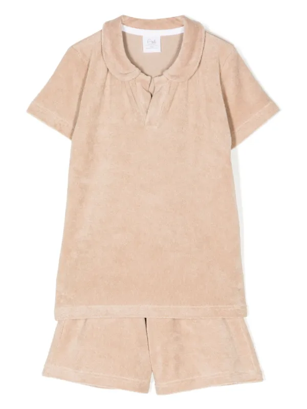 Amiki Thomas bib collar Pyjama Set Brown FARFETCH CA