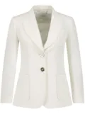 Giambattista Valli peak-lapels wool blazer - White