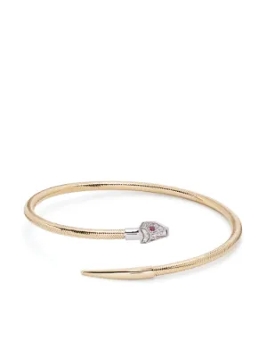 Shihara One Stone Hoop ダイヤモンド ブレスレット 18Kイエロー