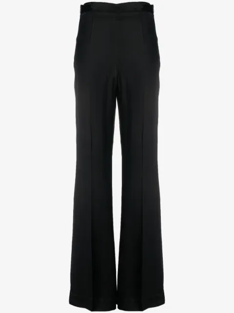 TWINSET satin-finish wide-leg trousers