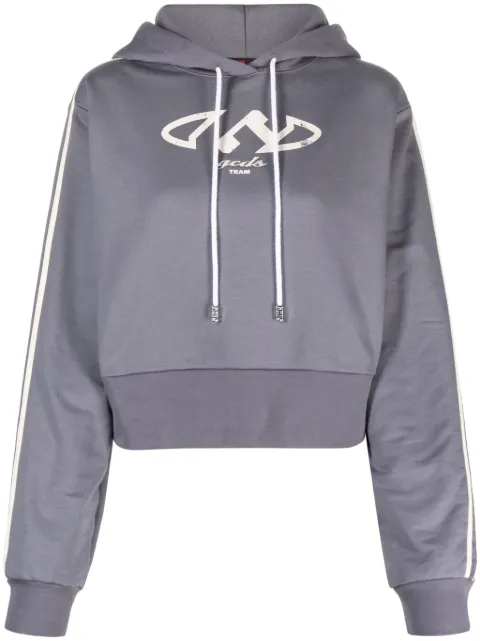 GCDS logo-print drawstring hoodie