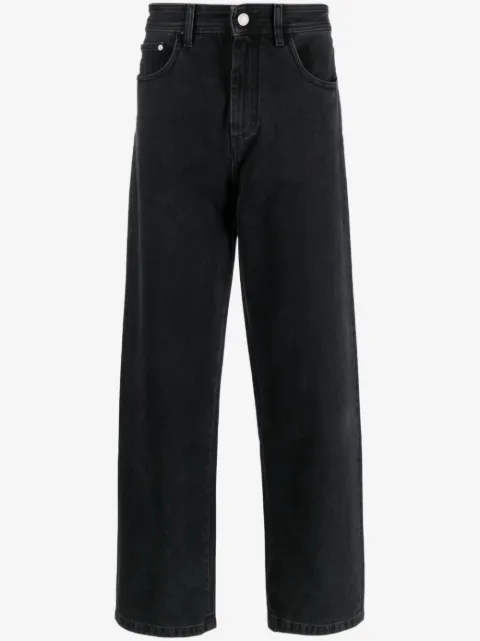 GCDS graffiti-print wide-leg jeans