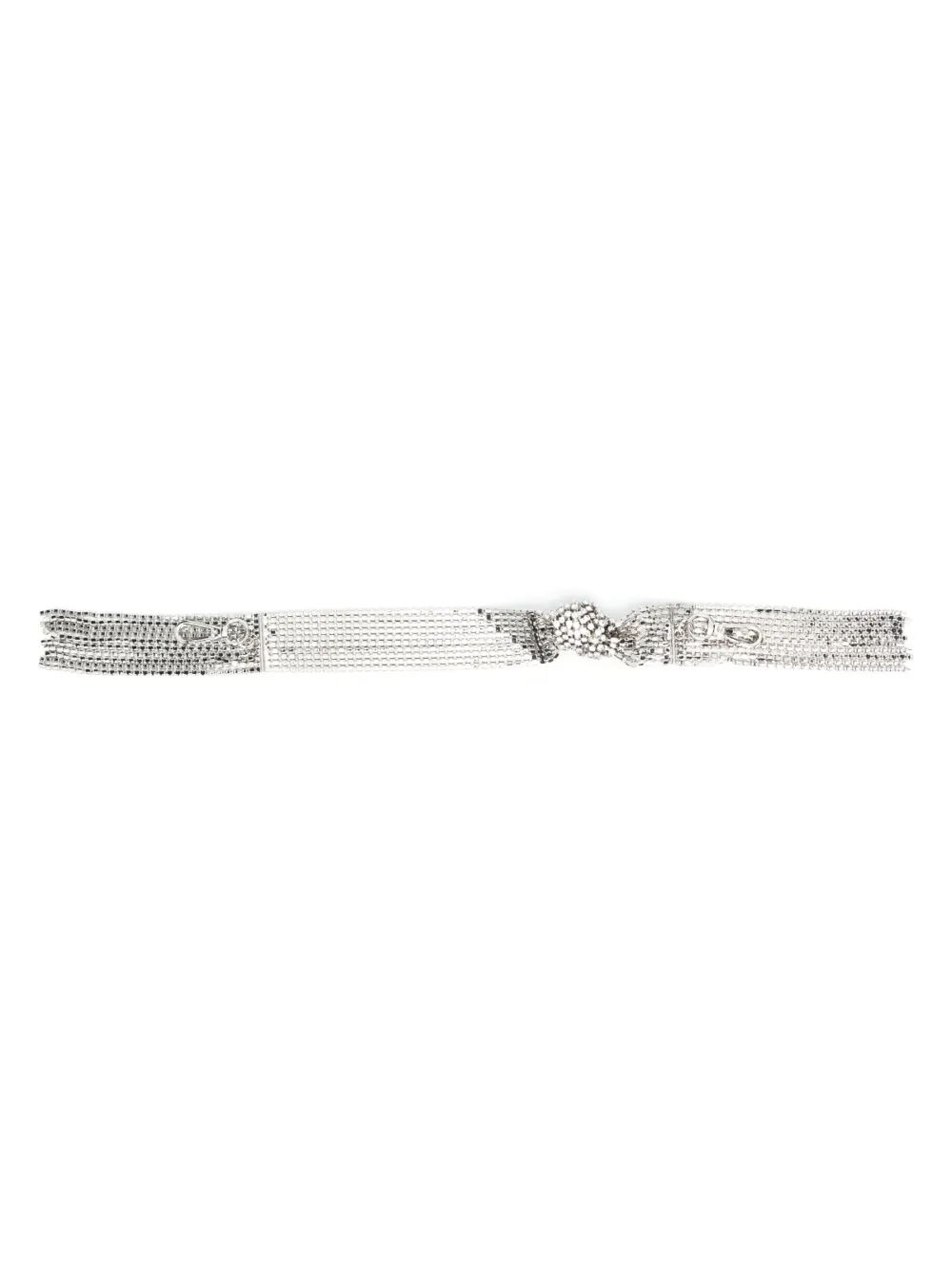 GCDS crystal-embellished shoulder strap | Silver | Image 1