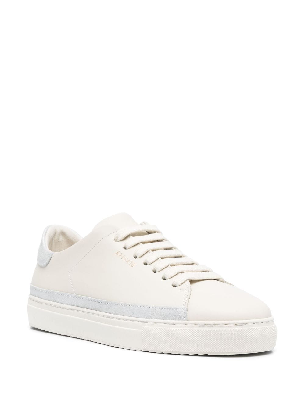 Shop Axel Arigato Clean 90 Glitter-embellished Leather Sneakers In Neutrals