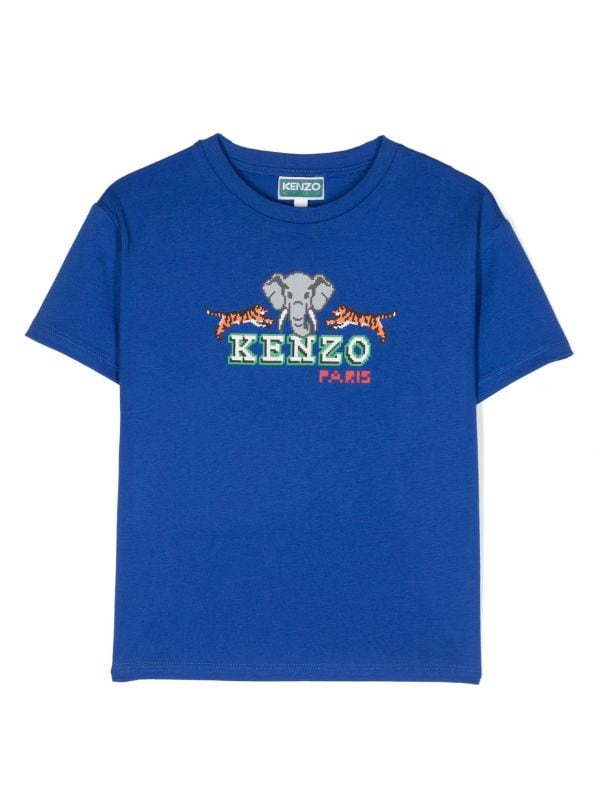 Kids logo-print short-sleeve T-shirt Farfetch