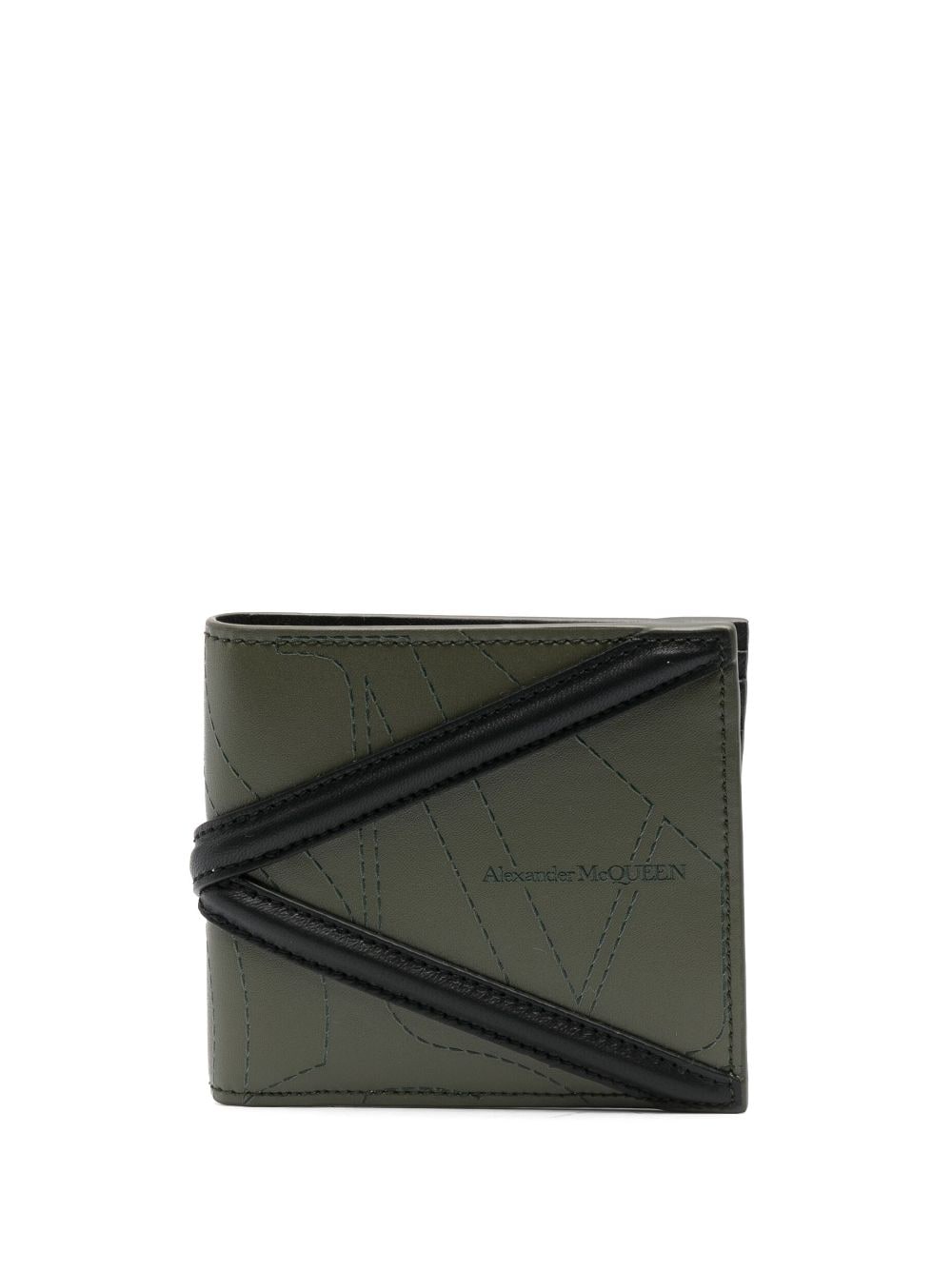 Image 1 of Alexander McQueen contrasting-panel bi-fold wallet