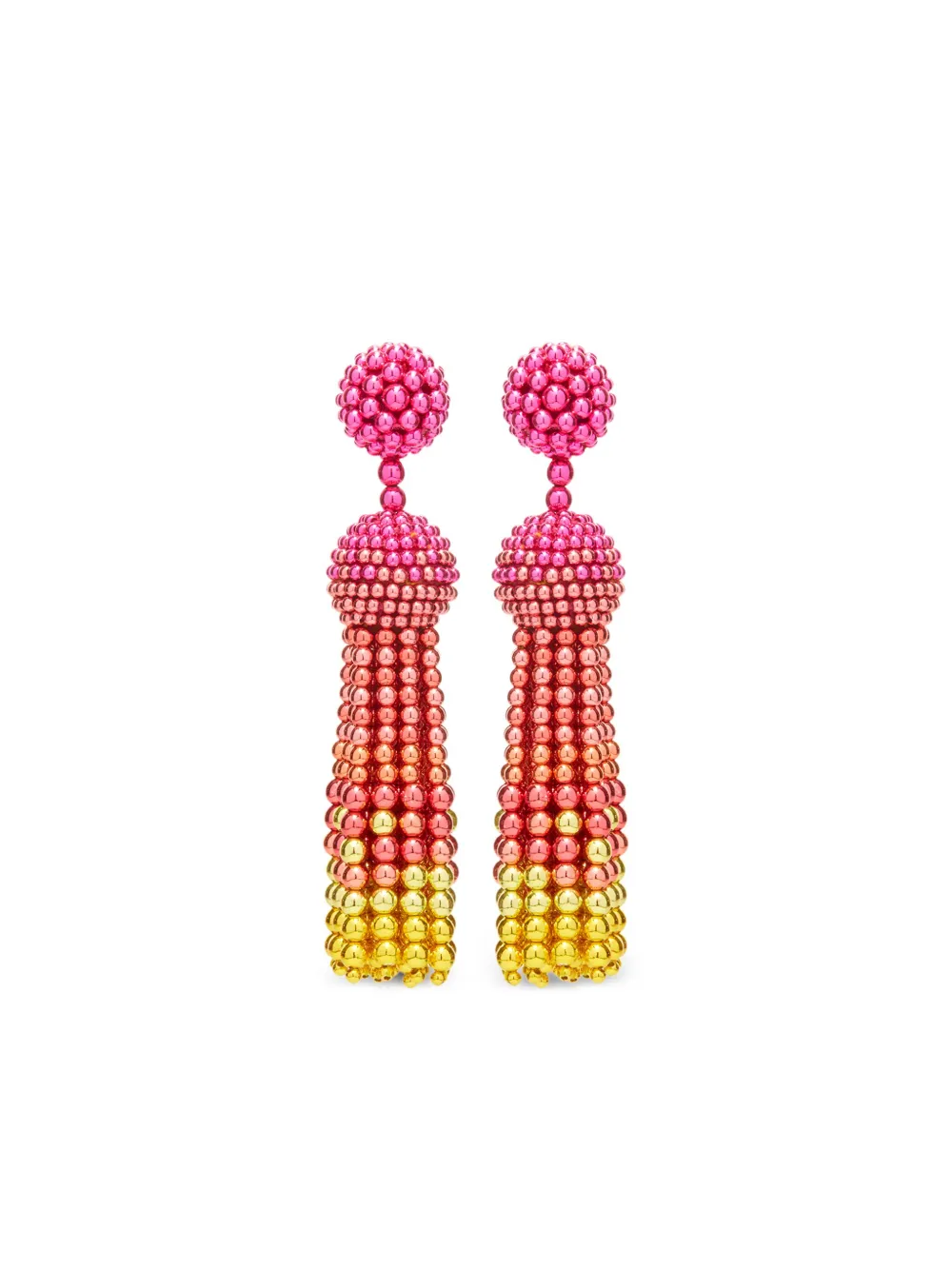 Oscar de la clearance renta beaded tassel earrings