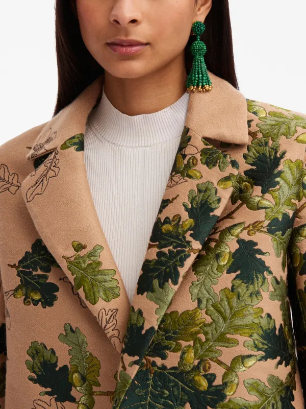 Oscar De La Renta Blazer Croisé Acorn En Jacquard - Farfetch