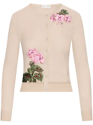 Oscar De La Renta Cardigan Con Stampa Farfetch