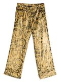 Versace Kids baroque-pattern trousers - Black