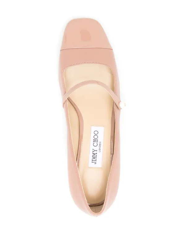 Jimmy Choo 45mm Elisa Leather Pumps | Neutrals | FARFETCH