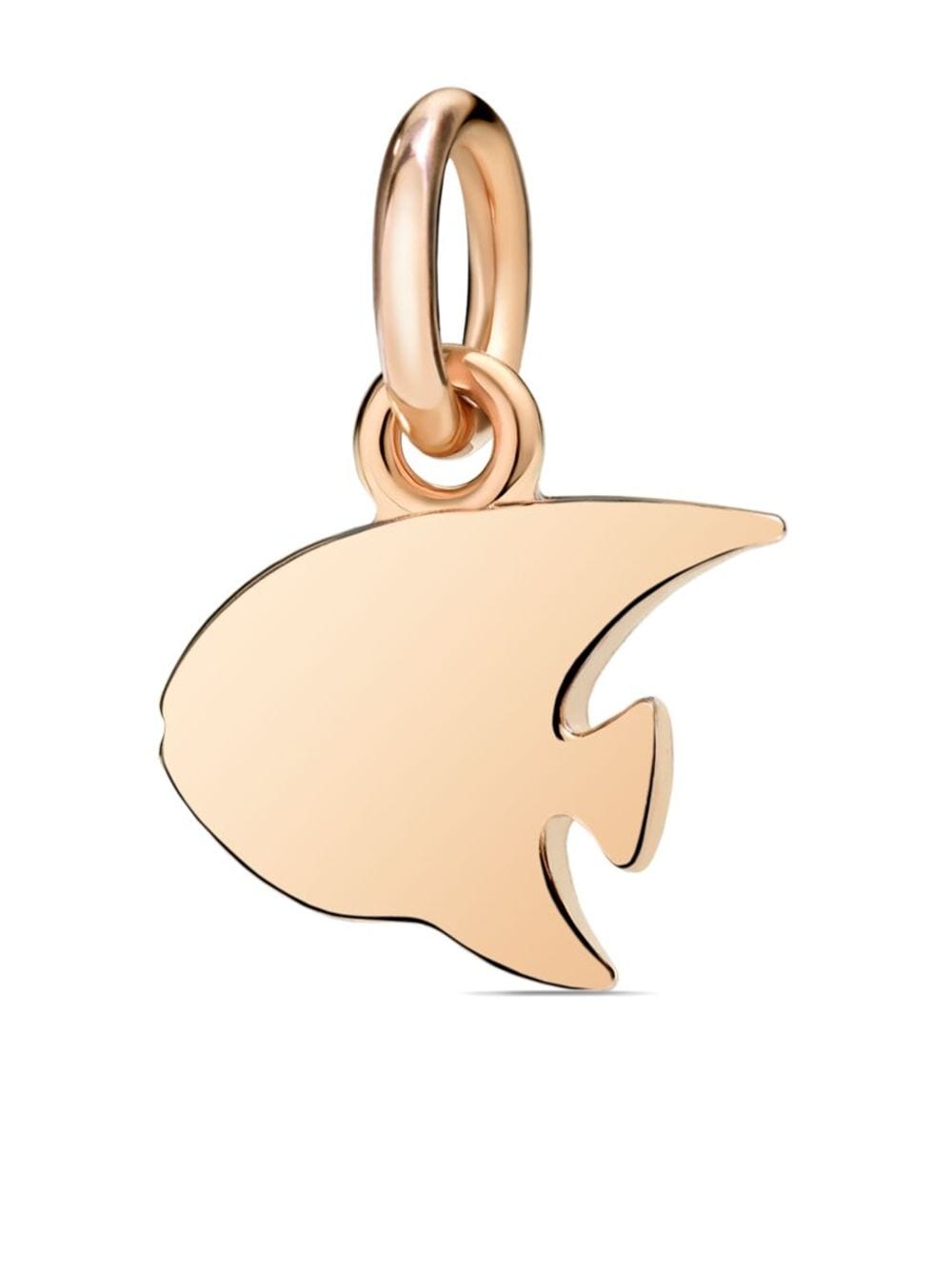 Dodo 9kt Rose Gold Angelfish Charm In Pink