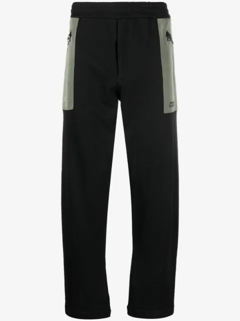 Alexander McQueen contrast-pocket cotton track pants
