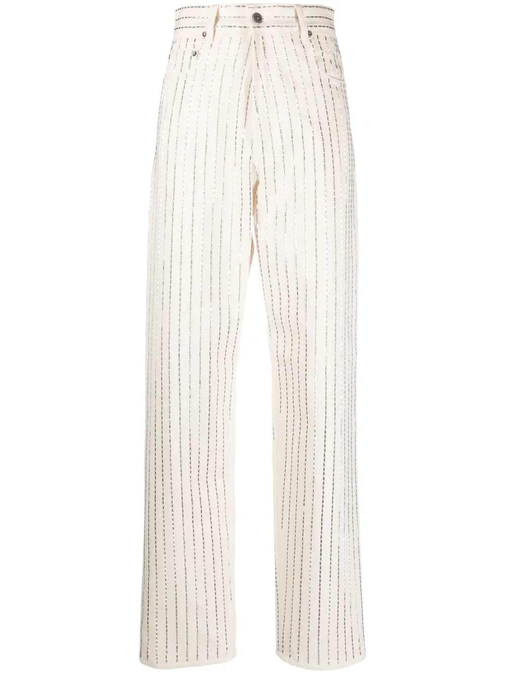 Golden Goose Hose mit hohem Bund - Weiß
