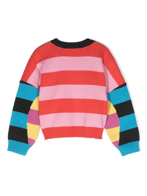 Stella McCartney Kids colour-block cotton-blend sweatshirt