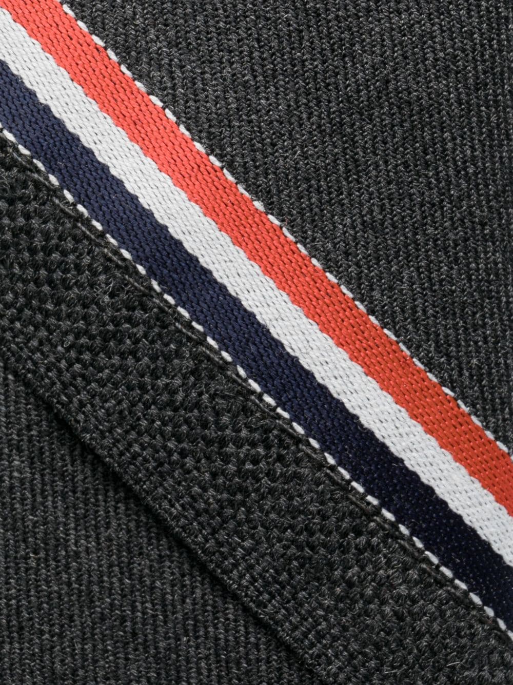 Thom Browne RWB-stripe wool tie - Grijs