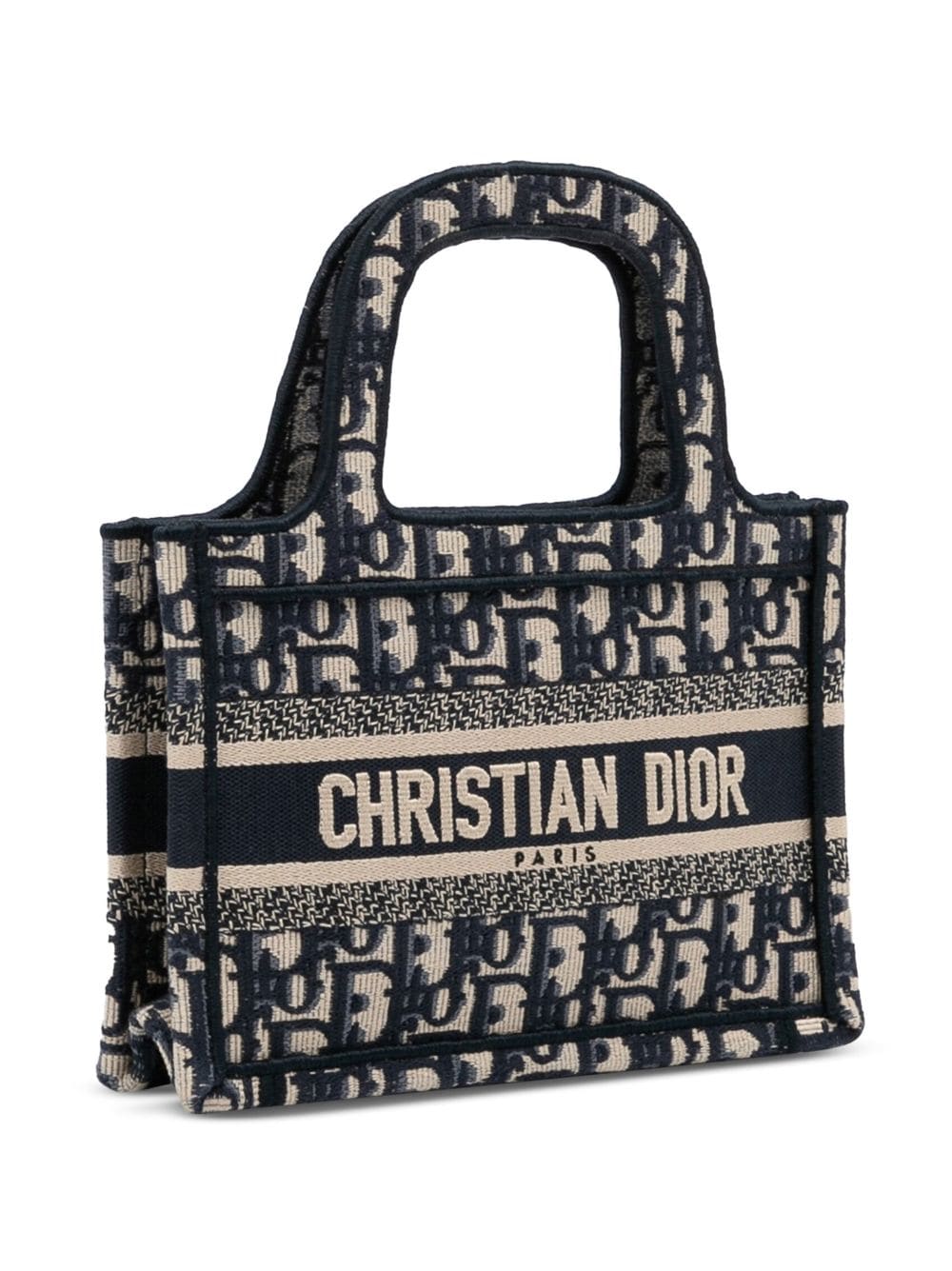 Christian Dior pre-owned mini Oblique Book tote bag - Blauw