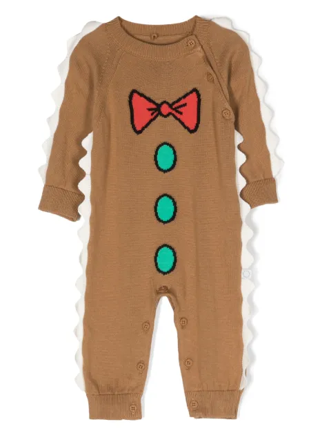 Stella McCartney Kids  scallop-edge knitted romper