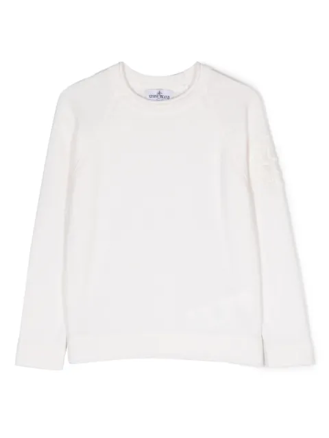Stone Island Junior Maglione girocollo con ricamo