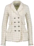 Giambattista Valli bouclé double-breasted blazer - Neutrals