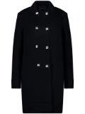 Giambattista Valli double-breasted wool-blend coat - Black