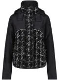 Giambattista Valli tweed hooded coat - Black