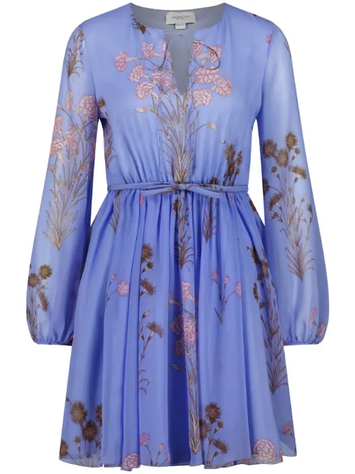 Robe Mini Carnation Bouquets en soie - Giambattista Valli - Modalova