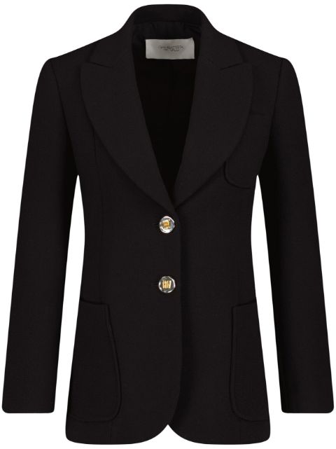 Giambattista Valli wool crepe single-breasted blazer