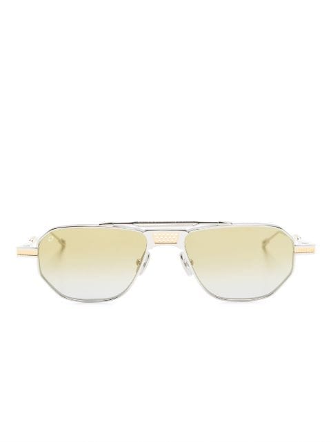 T Henri Eyewear نظارة شمس بإطار مربع وطبعة شعار الماركة