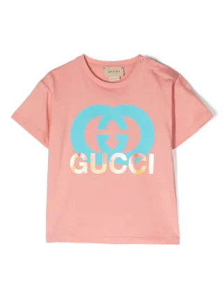 Gucci Logo Print Cotton T-shirt - Farfetch