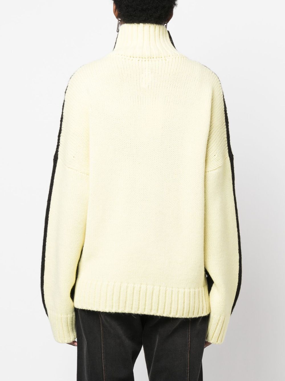 JW Anderson logo-embroidered roll-neck jumper Women