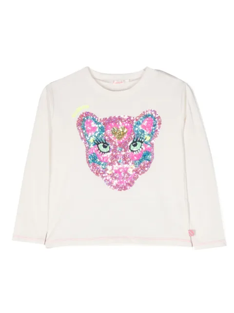 Billieblush sequin-embellished long-sleeve top