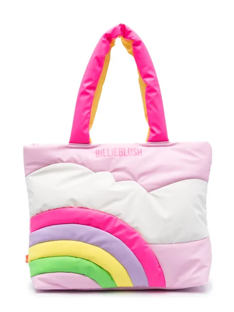 Billieblush rainbow-motif padded bag