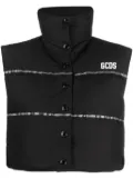 GCDS Bling padded vest - Black