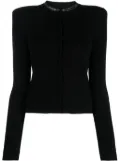 GCDS Bling Mini ribbed cardigan - Black