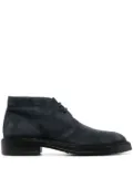 Tod's lace-up suede boots - Blue