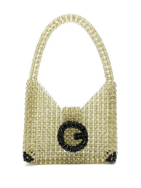  Germanier bead-embellished two-tone shoulder bag