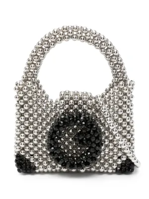 トートバッグ GERMANIER Beaded hobo bag - Germanier - Beads - Green/Black Beaded hobo bag - Germanier - Beads - Green/Black