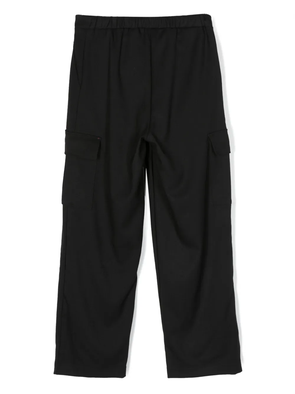 Shop Pinko Straight-leg Cargo Trousers In Black