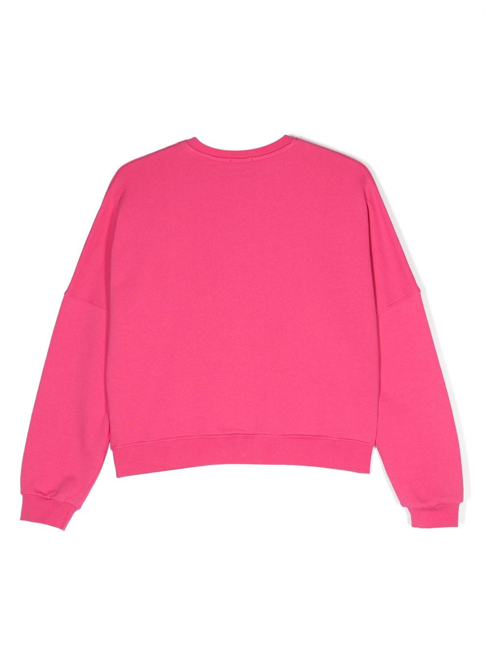 Pinko Kids logo-print cotton sweatshirt - Roze