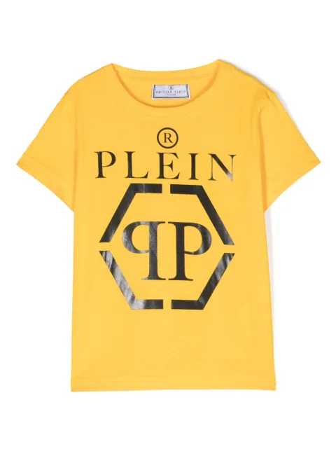 Philipp Plein Junior logo-print cotton T-shirt