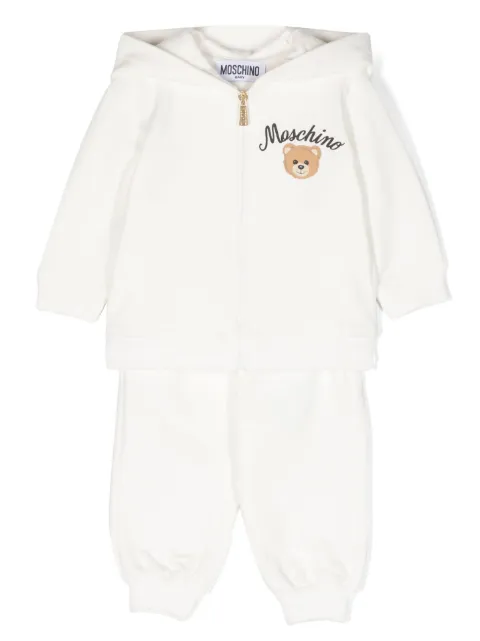 Moschino Kids Teddy Bear-print hooded tracksuit set