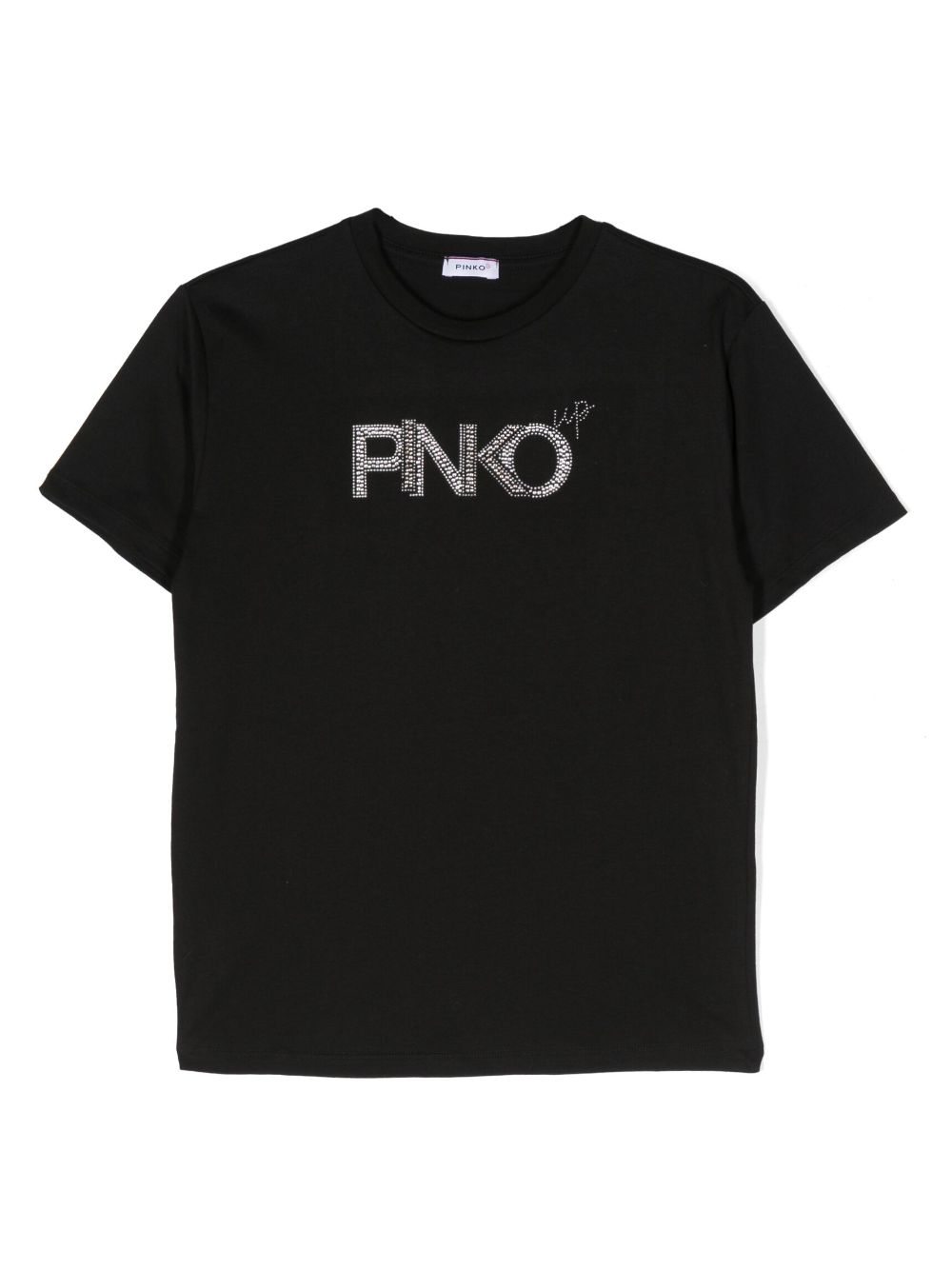 Pinko Kids crystal-embellished cotton T-shirt - Black