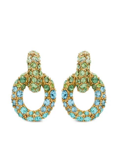 Oscar de la Renta Fortuna crystal-embellished earrings 